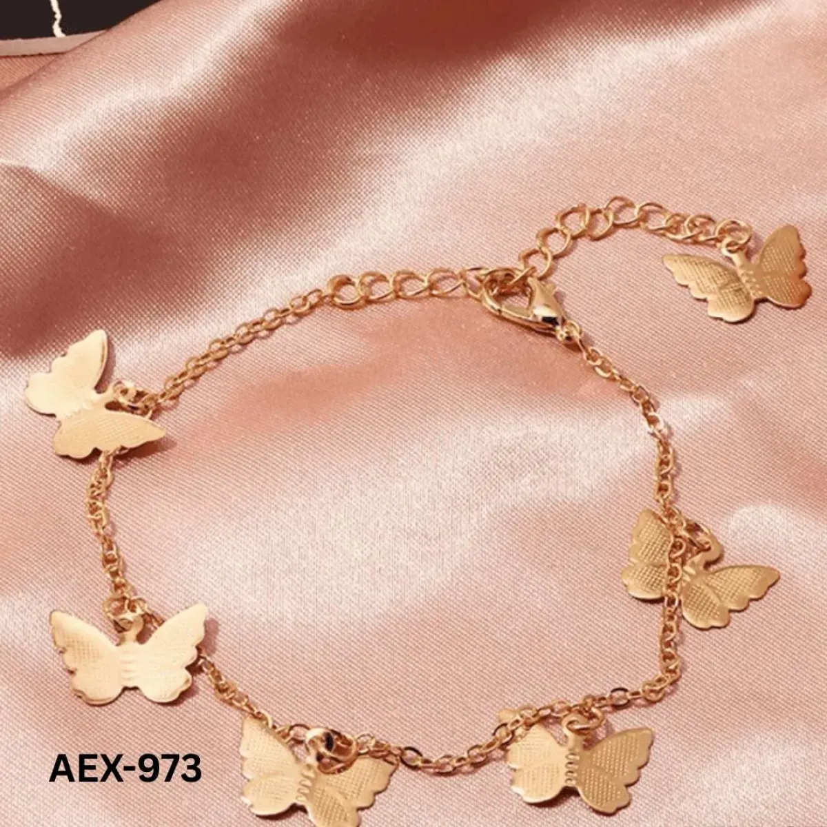 Korean Butterfly Charm Anklet
