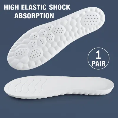Shock Absorption Insoles with Zip — Off White — Insoles